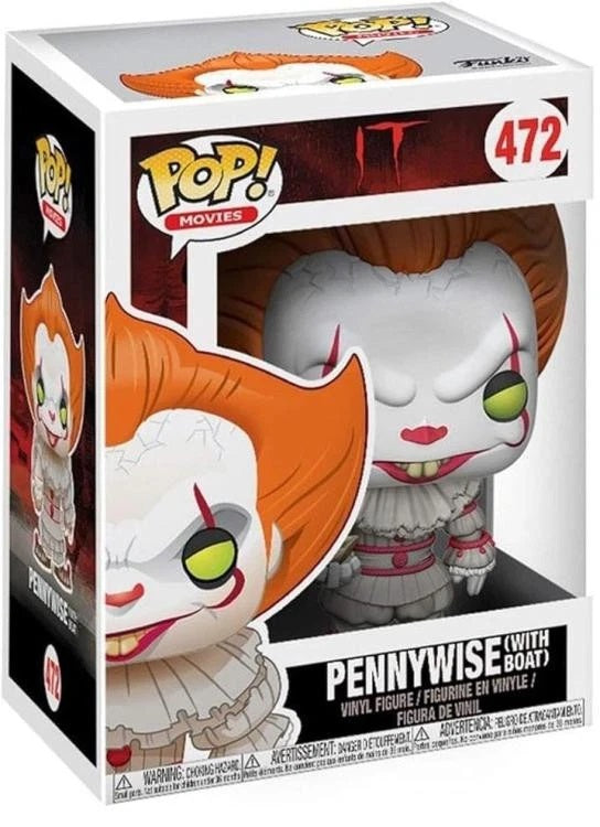 Funko Pop ! Movies It (472) Pennywise With Boat Vinyl Figure 9Cm Film Horror
