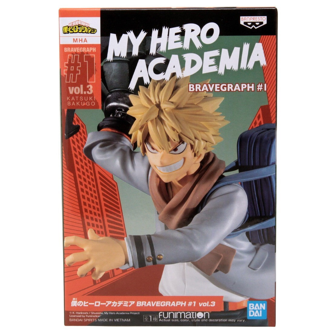 Banpresto My Hero Academia: Katsuki Bakugo (Bravegraph Vol. 3) Figure PVC 12cm