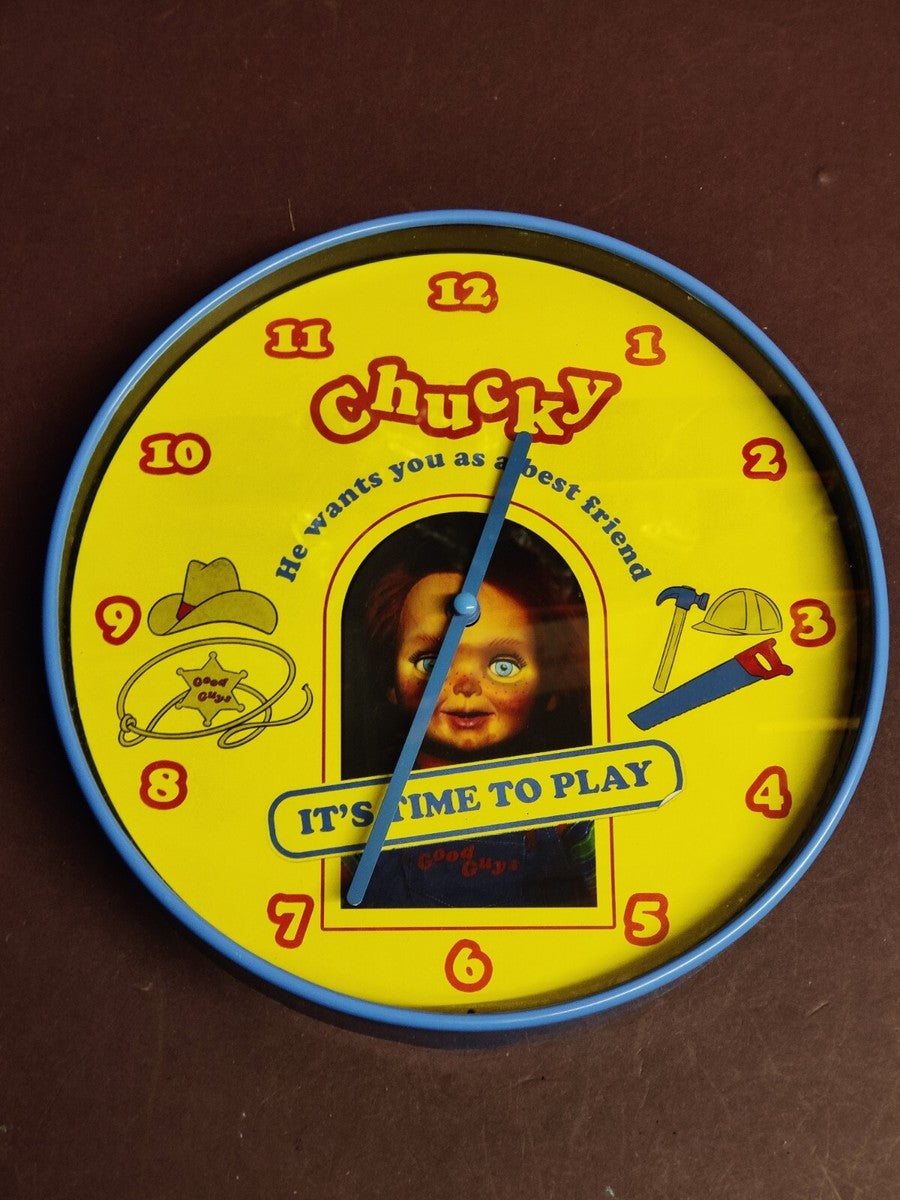 Pyramid Orologio Chucky It'S Time To Play Da Parete A Muro Horror Movies Clock