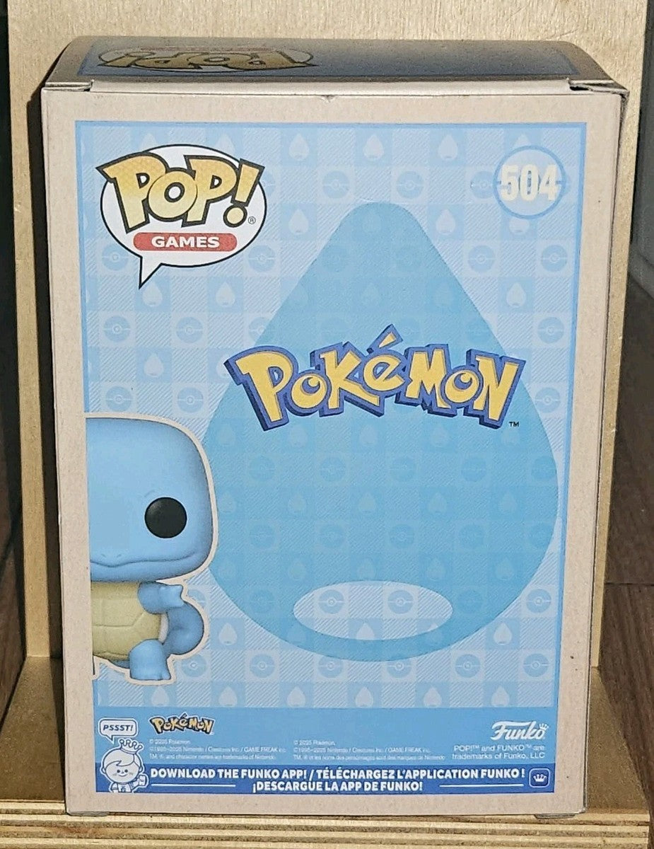 Funko Pop ! Games Pokemon - (504) Squirtle (Soft Color) EXM Special 9cm