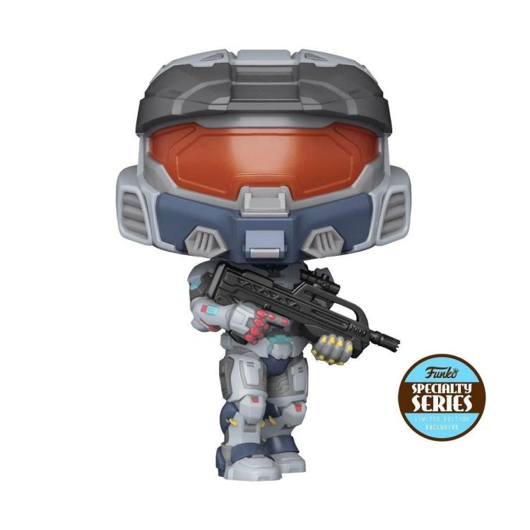 Funko Pop ! Games Halo - (24) Mark Vii With Weapon Specialty Series Figure 9Cm