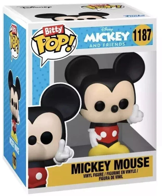 Funko Bitty Pop ! Disney - Mickey Mouse (1187) & Minnie Mouse (1188)