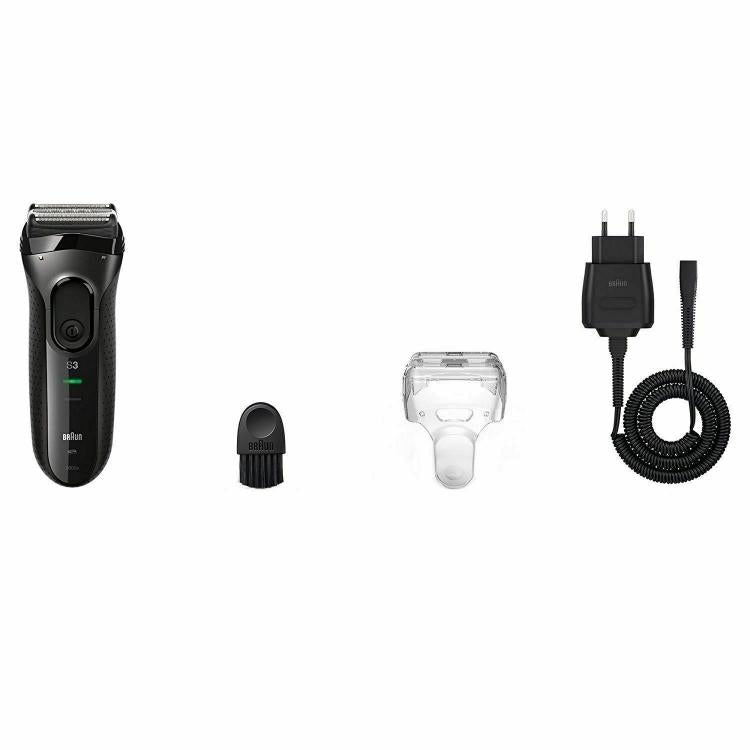 BRAUN RASOIO ELETTRICO SR3 PROSKIN 3000S RICARICABILE DISPLAY LED REGOLA BARBA