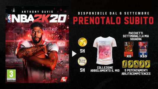 Nba 2K20 Standard Edition Nintendo Switch Videogioco Italiano Copertina Eu Nuovo