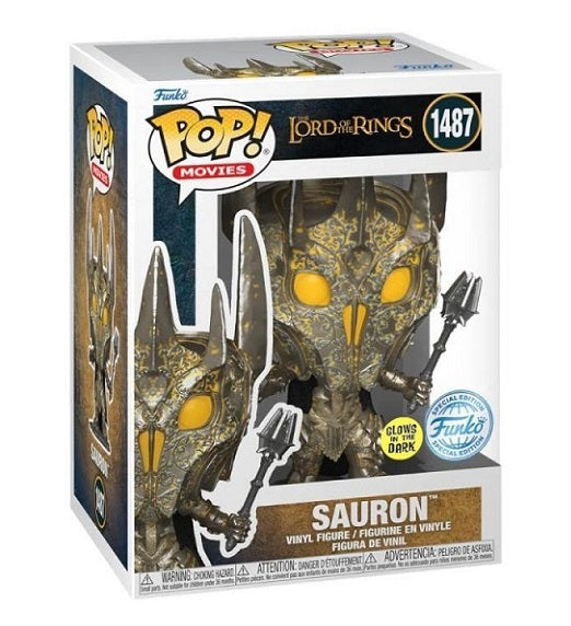 Funko Pop ! Movies Lord Of The Rings - (1487) Sauron Gitd Signore Degli Anelli