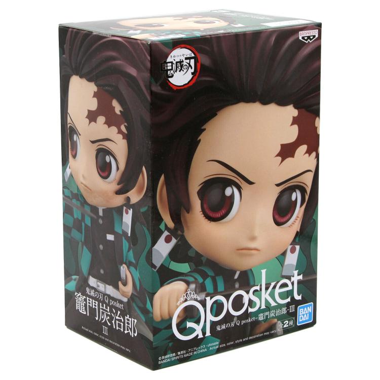 BANPRESTO Q POSKET DEMON SLAYER TANJIRO KAMADO 3 (A) STATUA FIGURE PVC 14 CM