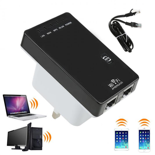 Ripetitore Segnale Wifi-N Hotspot Wireless-N Extender Amplificatore Estendi Wifi