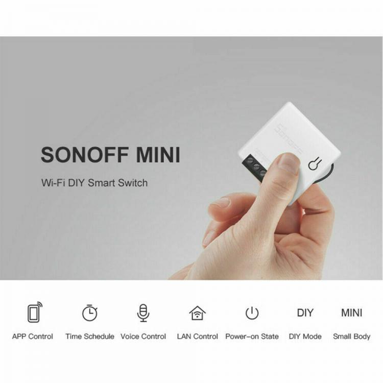 Sonoff Mini R2 Switch Diy Wifi Interruttore Smart Intelligente Google Home Alexa