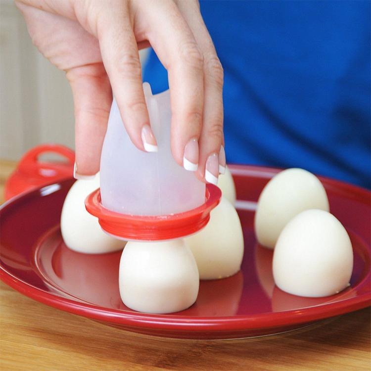 BOLLITORE PER 6 UOVA SGUSCIATE CUOCI UOVA IN SILICONE UOVA SODE FRITTATA EGG BOL