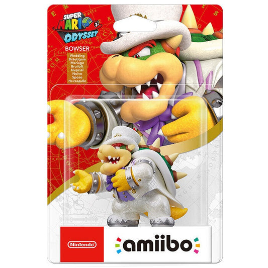 Amiibo Super Mario Odyssey - Bowser Sposo Wedding Figure Nuovo Da Collezione