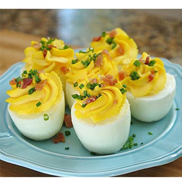 BOLLITORE PER 6 UOVA SGUSCIATE CUOCI UOVA IN SILICONE UOVA SODE FRITTATA EGG BOL