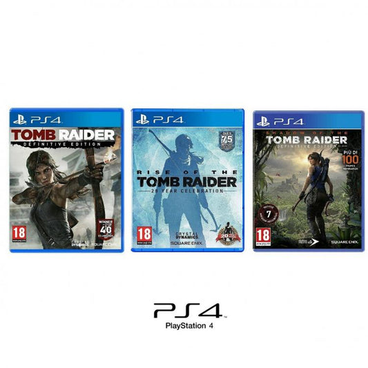 |BUNDLE PS4| SHADOW TOMB RAIDER+RISE TOMB RAIDER+TOMB RAIDER DEFINITIVE EDITION