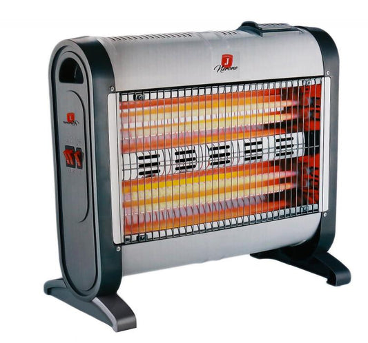 Stufa Al Quarzo Alogena 4 Elementi 1600W Casa Ufficio + Ventola E Umidificatore