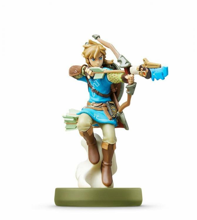 AMIIBO THE LEGEND OF ZELDA - BREATH OF THE WILD STATUA LINK CON L' ARCO NINTENDO