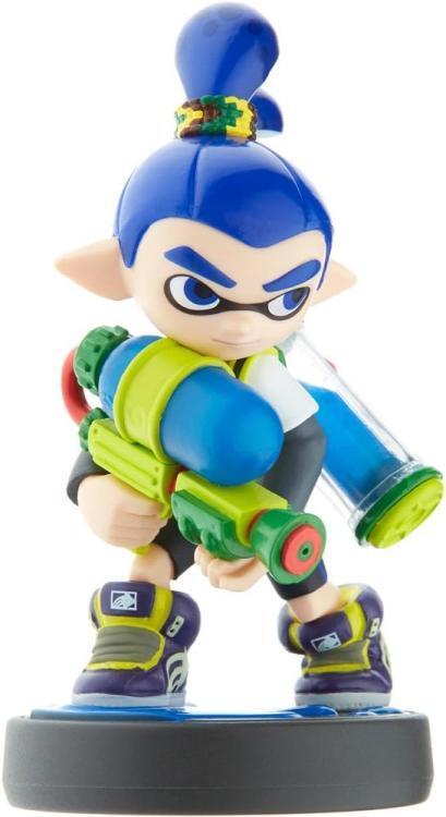 AMIIBO SPLATOON INKLING BOY NINTENDO SWITCH STATUA DA COLLEZIONE RAGAZZO BLUE