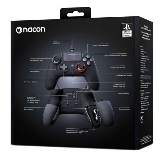 CONTROLLER NACON REVOLUTION WIRELESS V3 PLAY STATION 4 NERO PS4 - PC PAD NUOVO