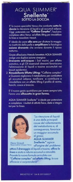 Venus Acqua Slimmer Snellente Sotto La Doccia Effetto Lifting Modella Rassoda