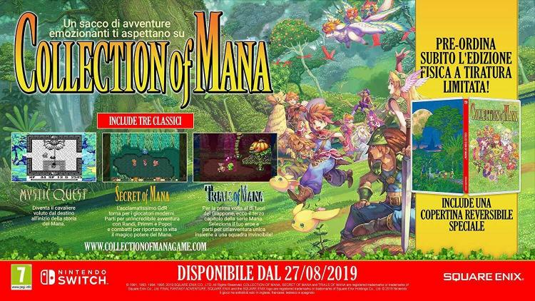 COLLECTION OF MANA - DAY ONE EDITION NINTENDO SWITCH GIOCO ITALIANO NUOVO
