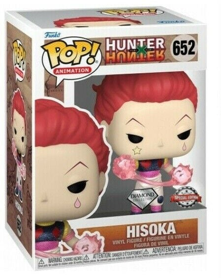 Funko Pop ! Hunter X Hunter (652) Hisoka Special Diamond Edition Figure Glitter