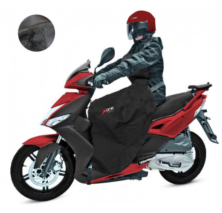 Xone Coprigambe Felpato Impermeabile Parannanza Universale Termico Moto Scooter