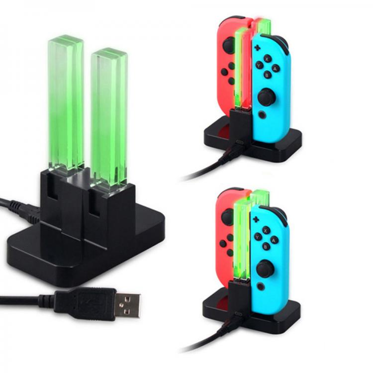 CARICATORE JOY CONTROLLER NINTENDO SWITCH STAZIONE 4in1 DOCK STAZIONE RICARICA