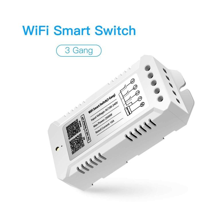 Interruttore 3 Gang Switch Smart Wifi Compatibile Con Amazon Alexa Google Presa