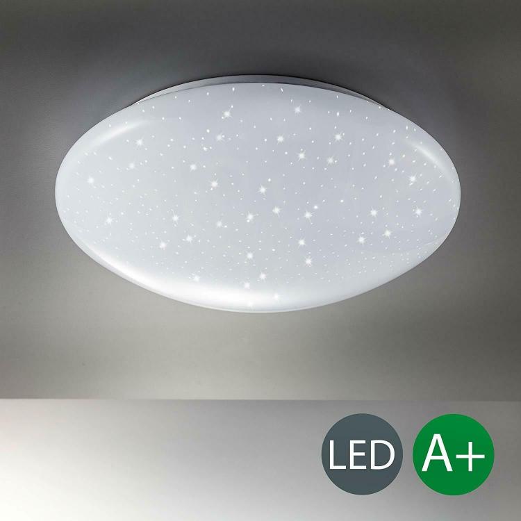 Plafoniera Led 22W Forma Circolare Effetto Cielo Stellato Brillantini Lampadari