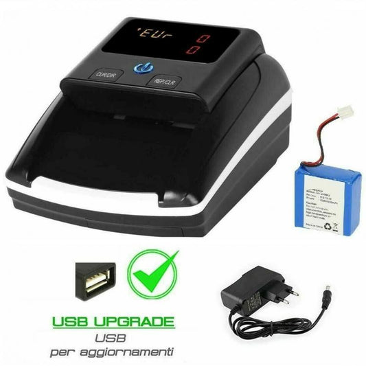 Verifica Conta Rilevatore Banconote False Portatile Professionale Rileva Soldi