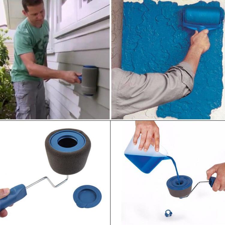 Paint Runner- Rullo Da Pittura Verniciatore Verniciare Con Serbatoio Anti Goccia