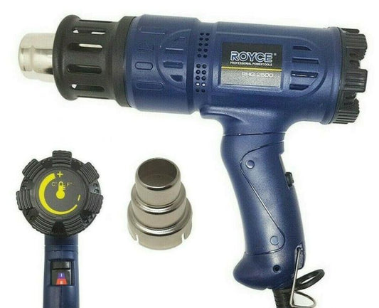 Pistola Termica Royce Sverniciatore Ad Aria Calda 2000W 600 Gradi Rhg-2000
