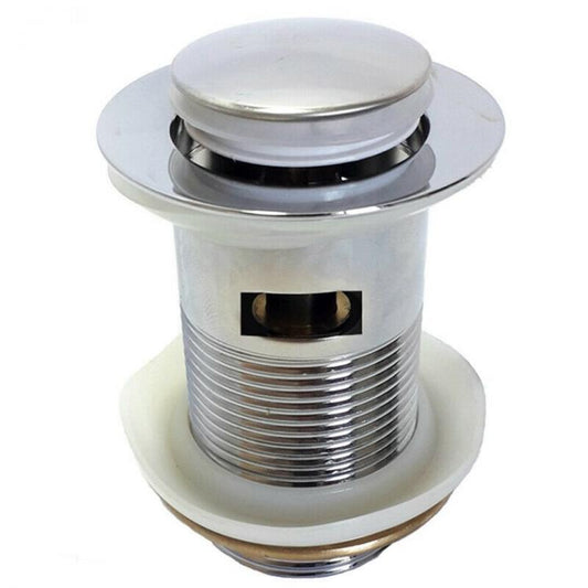 Piletta Di Scarico Clickclack 1/4 Lavandino Lavabo Bidet Tappo Pressione Cromato