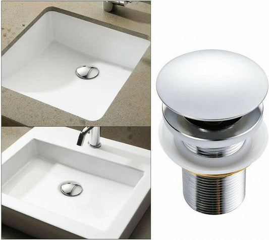 Piletta Di Scarico Click Clack Lavabo Bidet Lavello Pop-Up Tappo Pressione 98Mm