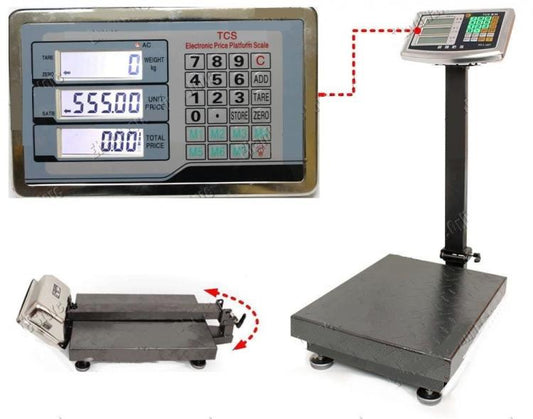 BILANCIA BILICO ELETTRONICA BASCULA DISPLAY DIGITALE PROFESSIONALE 150KG ACCIAIO