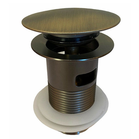 Piletta Di Scarico Click Clack 1/4 Lavandino Lavabo Bidet Tappo Pressione Bronzo