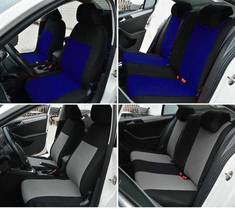 Topdrive | Kit Coprisedili Universali Per Auto Anteriore Posteriore Grigio/Nero