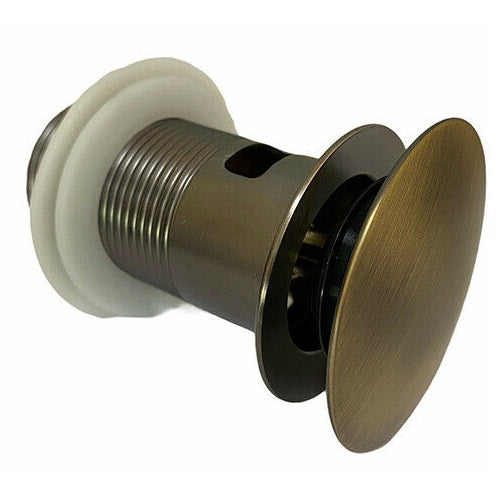 Piletta Di Scarico Click Clack 1/4 Lavandino Lavabo Bidet Tappo Pressione Bronzo
