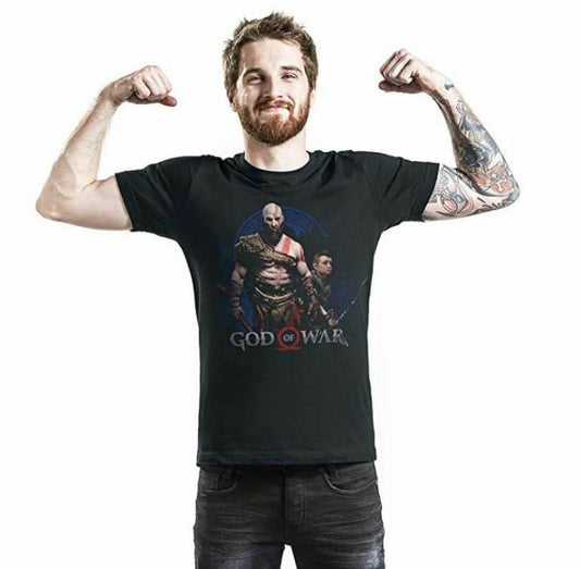 T-Shirt God Of War Kratos E Atreus Originale Sony Ps4 Limited Maglia - Tg. Xl