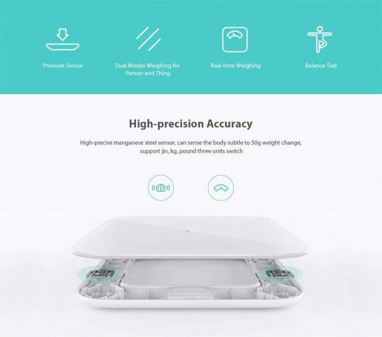 Xiaomi Mi Smart Scale 2 Bilancia Pesapersone Intelligente Bluetooth Digitale