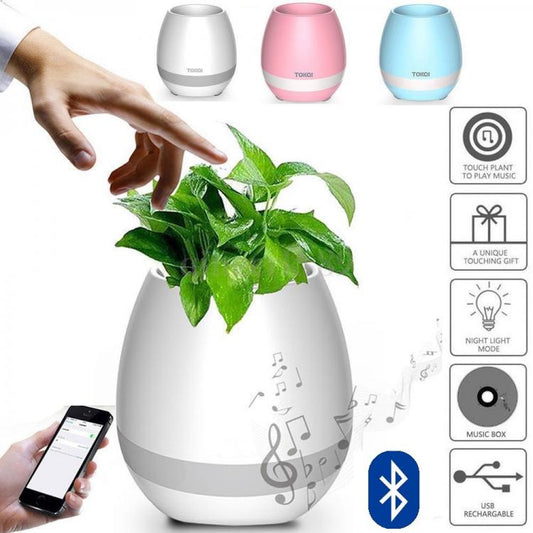 ALTOPARLANTE CASSA SPEAKER BLUETOOTH FORMA VASO PIANTE FIORI IMPERMEABILE IPHONE
