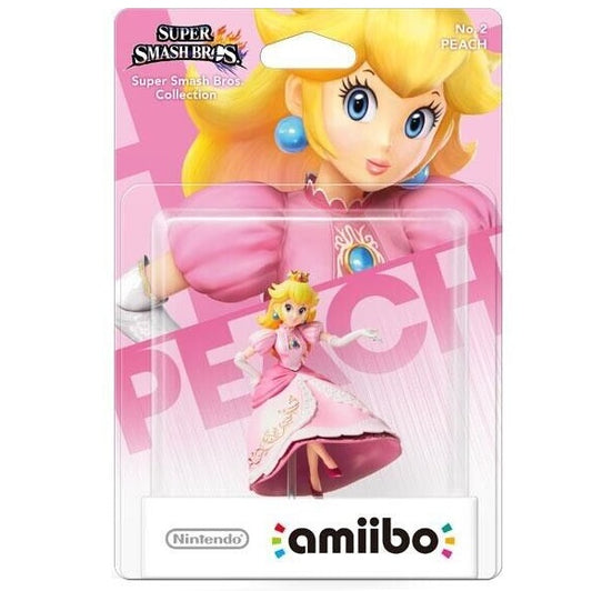 AMIIBO - SUPER SMASH BROS. PEACH FIGURE PRINCIPESSA MARIO STATUA DA COLLEZIONE