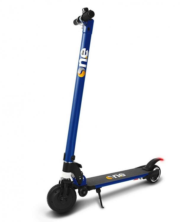 The One - Spillo Monopattino Scooter Elettrico 250W Pieghevole Bluetooth - Blu