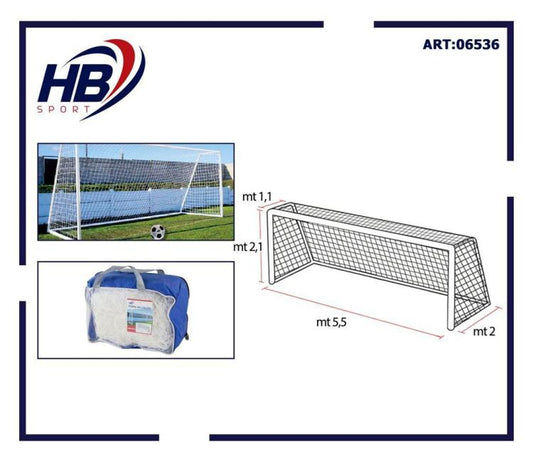 Hb Rete Per Porta Da Calcio/Calciotto Sport All'Aperto Allenamento 2,1X5,5X2 Mt
