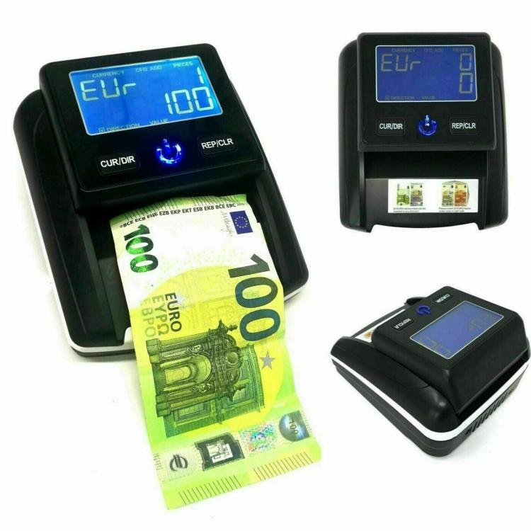 Verifica Conta Rilevatore Banconote False Portatile Professionale Rileva Soldi
