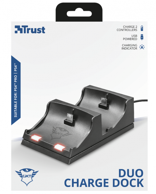 Trust Duo Charge Playstation 4 Caricatore Doppio Controller Dock Station Pad Ps4