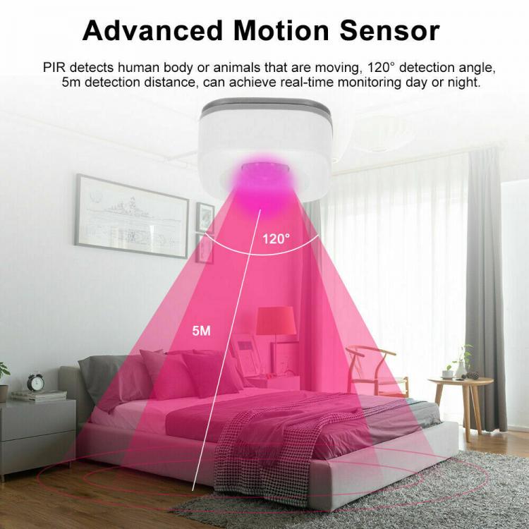Sensore Pir Wifi Smart Motion Infrarosso Wireless Rilevatore Movimento Allarme