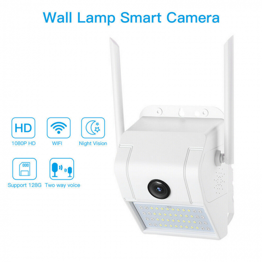 Telecamera Ip Wifi Esterno 2Mp 1080 Led Sensore Allarme Luce Faro Ip66 Camera Sd