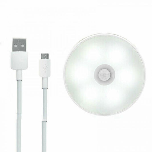 Lampada Led Con Sensore Di Movimento Ricaricabile Usb 6W Luce Fredda 6500K |T80F