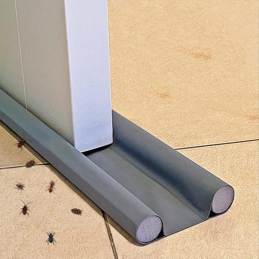 Paraspifferi Sottoporta Isolamento Porte Guarnizione Insetti Freddo 95Cm Grigio