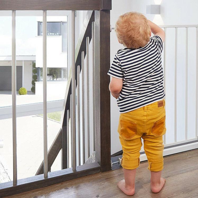 CANCELLETTO SICUREZZA BAMBINI ANIMALI CANE 79-86CM A PRESSIONE SCALA PORTE CASA