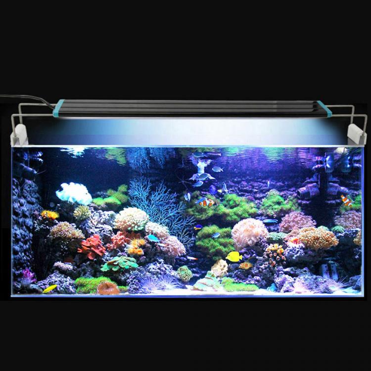 Plafoniera Led Luce Bianca Blu Lampada Per Acquario Barra Da 30 A 40Cm Slim -D73